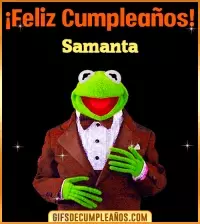 GIF Meme feliz cumpleaños Samanta